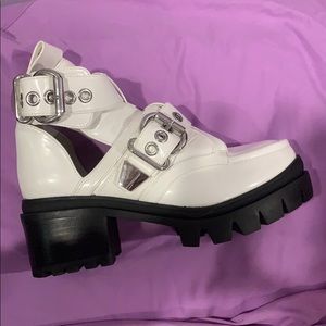 Jeffrey Campbell buckle platforms